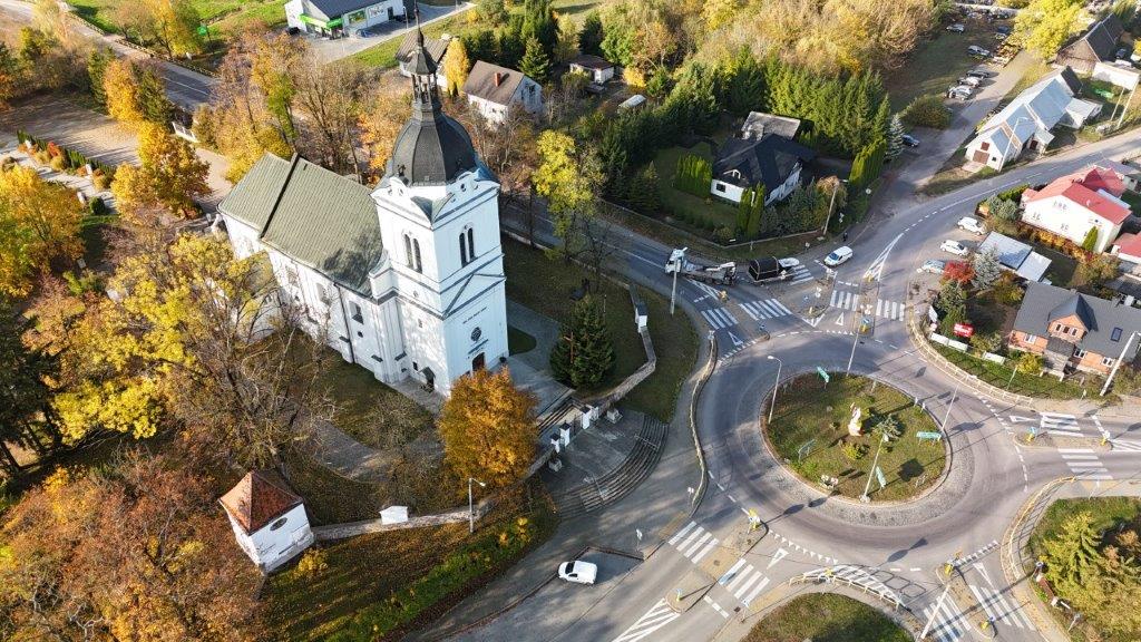 Juchnowiec Kirche von oben